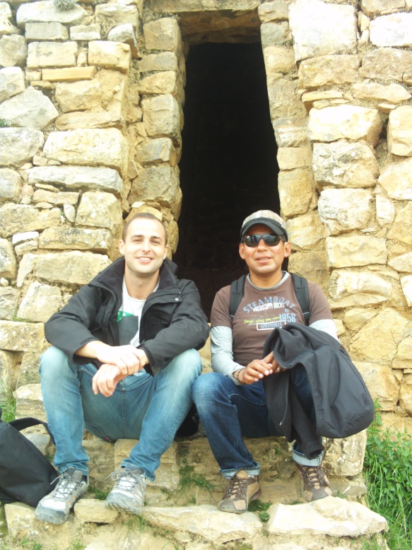 Nirco y yo en el "Templo del Sol"